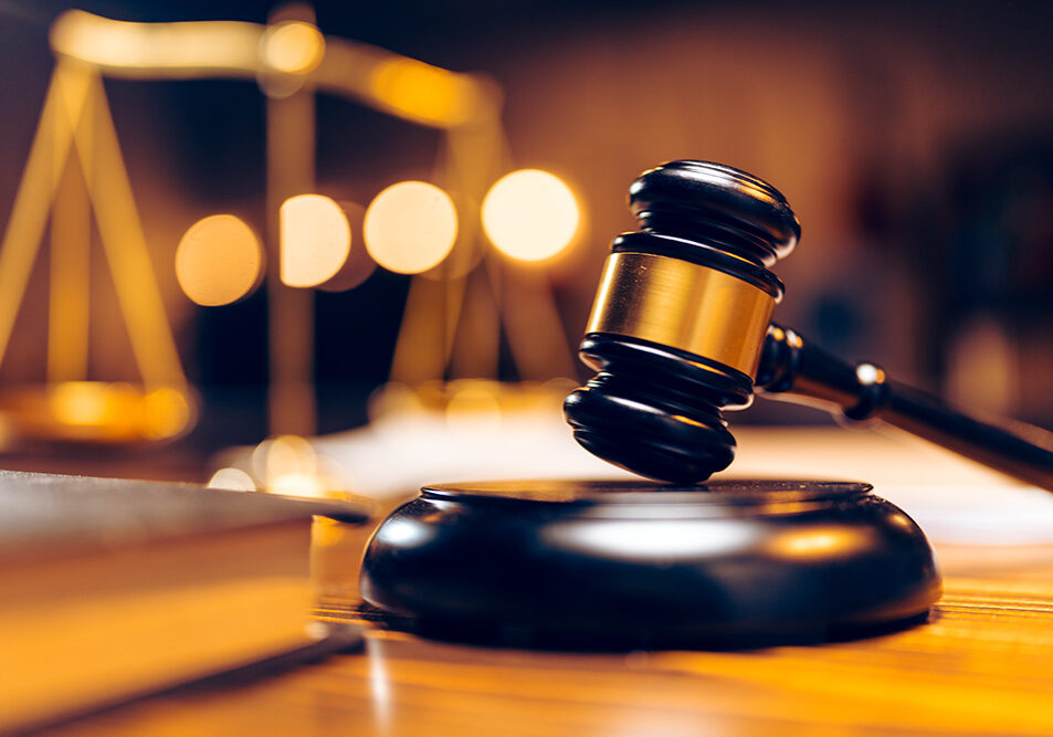 law and authority lawyer concept, judgment gavel hammer in court courtroom for crime judgement legislation and judicial decision, judge having justice of punishment guilt and criminal verdict legal